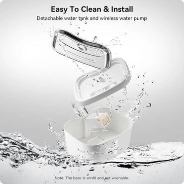 HEYBO Pet Water Fountain Water Dispenser with Smart Pump