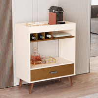 Boahaus Ashbourne Bar Cabinet with Wine Rack & Storage | Modern Design