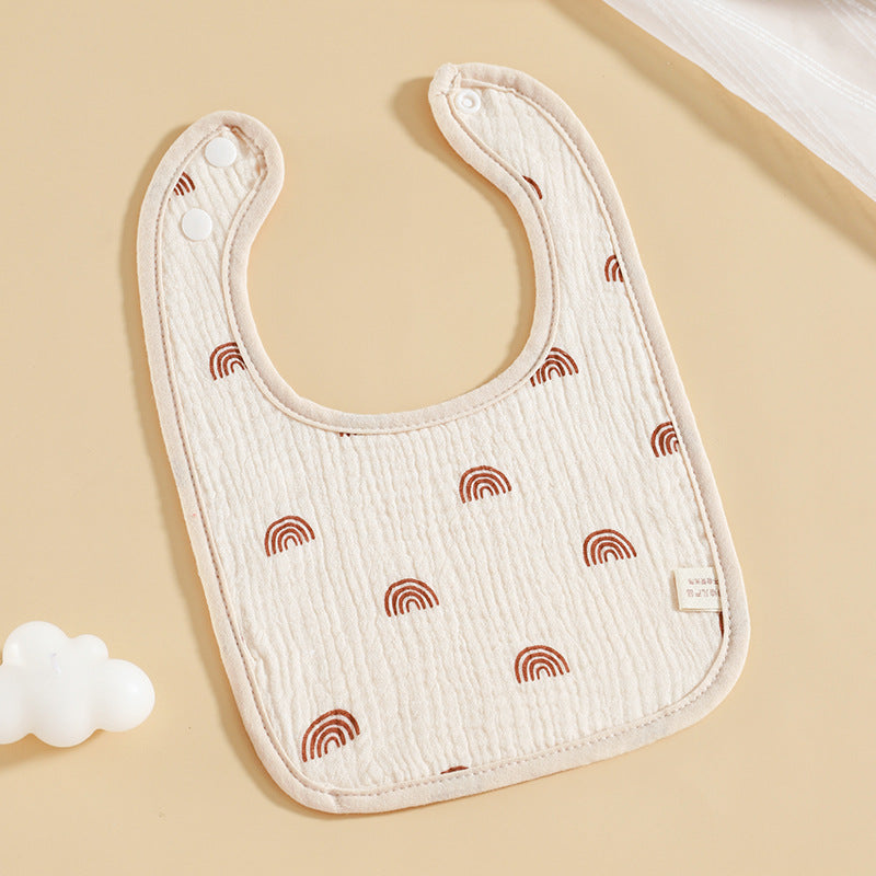 Pure Cotton Six-layer Gauze Baby U-shaped Bib