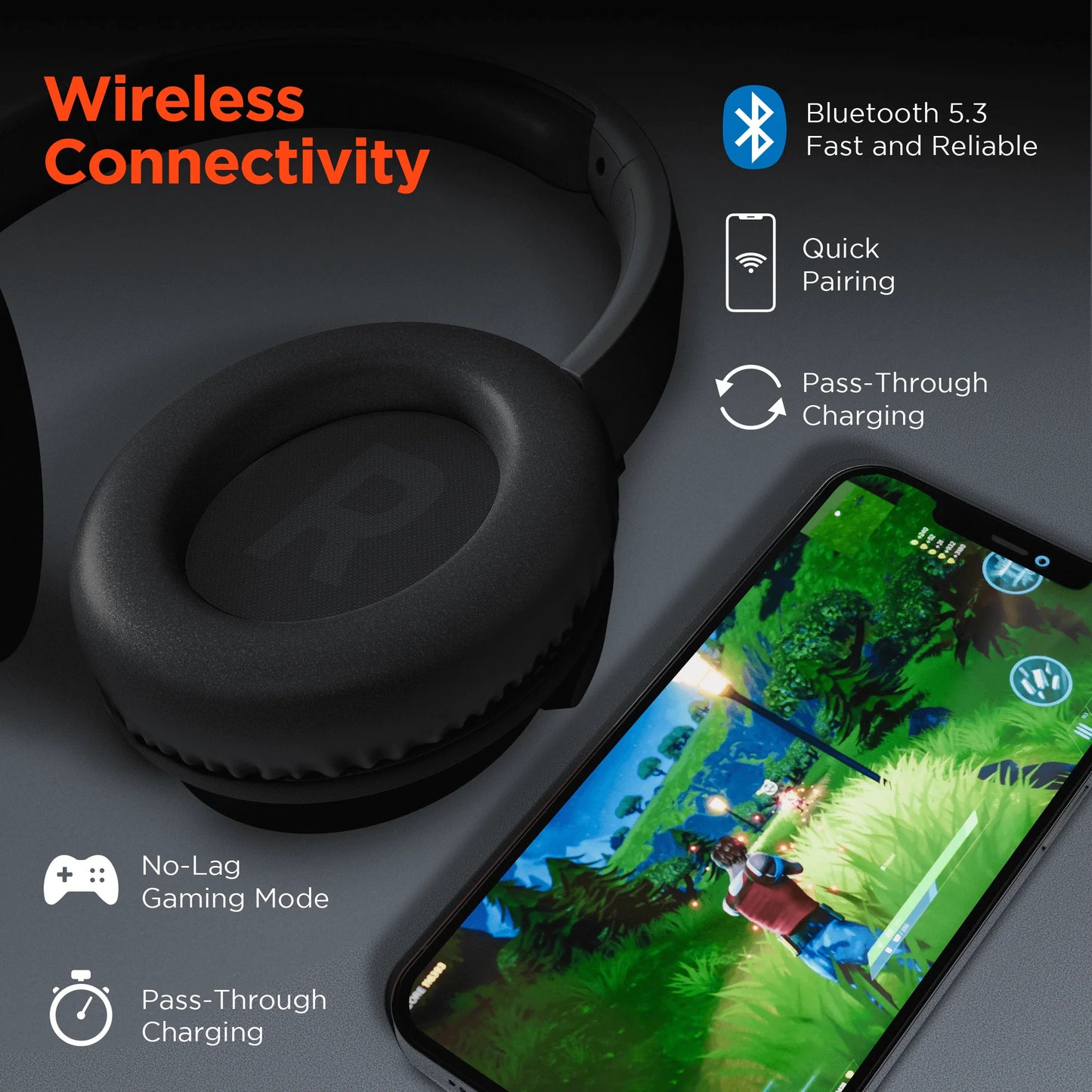 Hypergear Stealth2 ANC Wireless Headphones