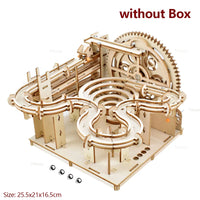 3D Puzzle Wooden Marble Run for Adults DIY Model Kit Assembly Wood Crafts Mechanical Puzzle for Teen Age 14+ Years Old