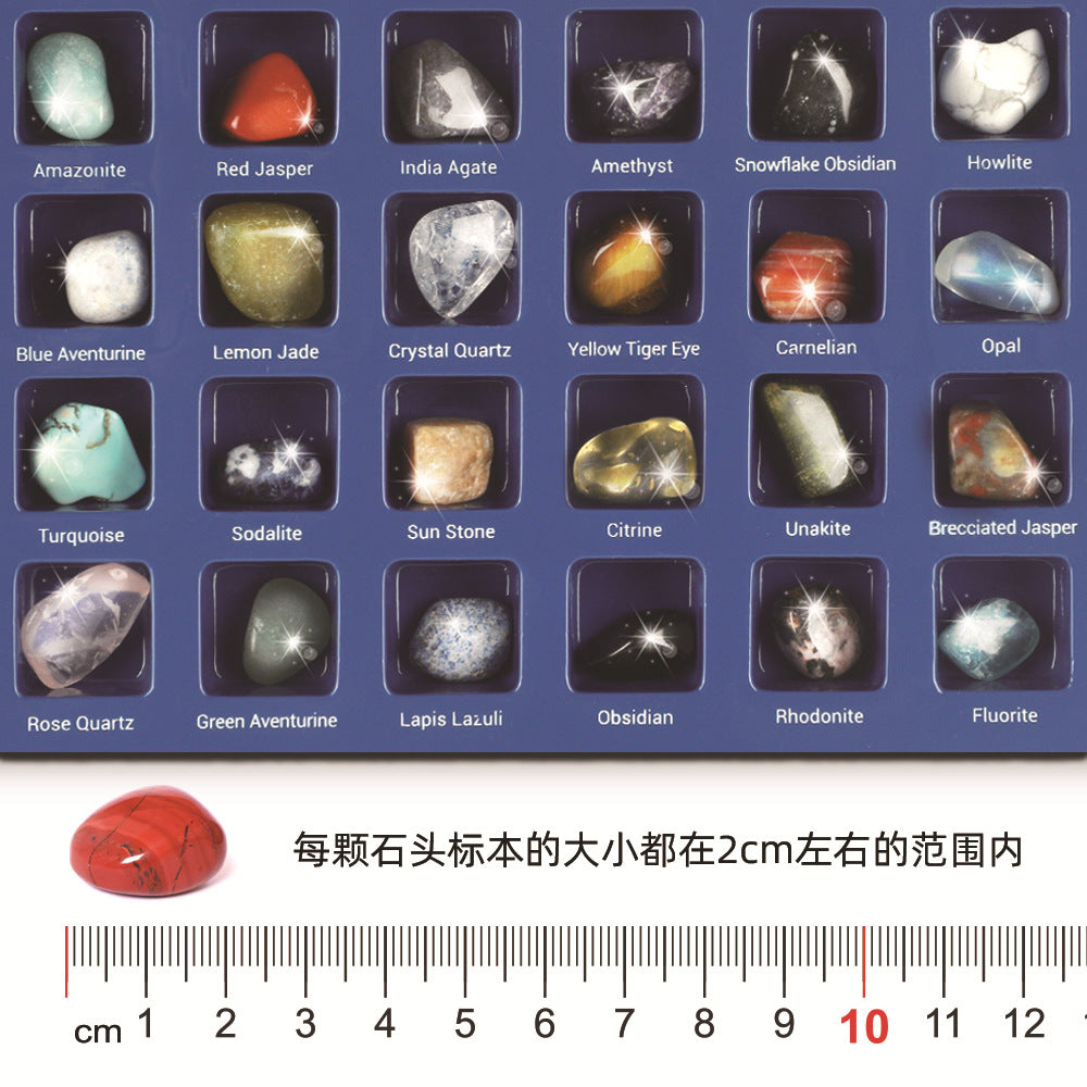 Rock For Kids 36 Pcs Rocks With Learning Guide, Gemstones  Crystals Kit Mineral Education Set Geology Science Toys Educational Gifts For Boys Girls Age  Above 6 Year Old