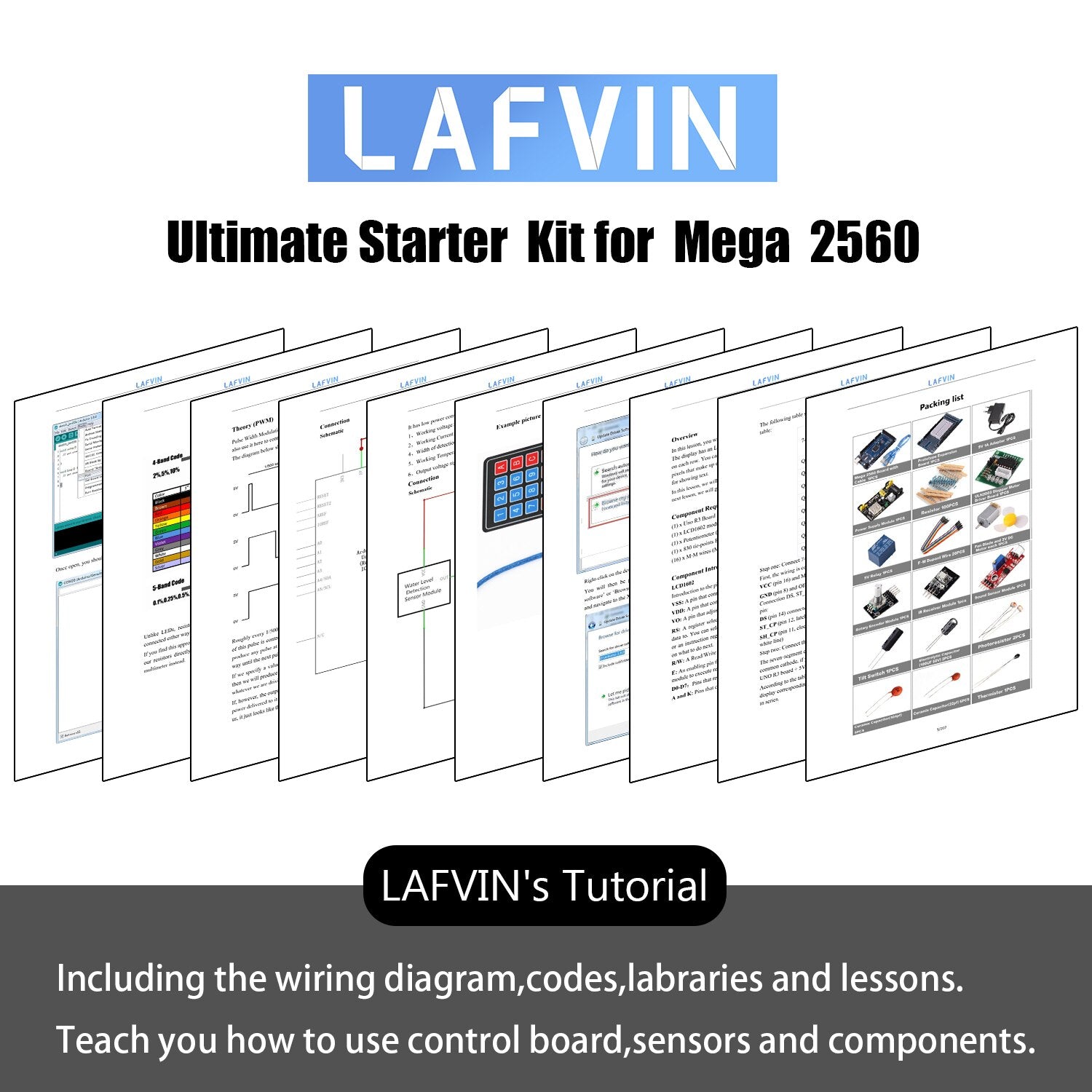 Mega 2560 Project the Most Complete Ultimate Starter Kit with Tutorial for Arduino Mega2560 R3