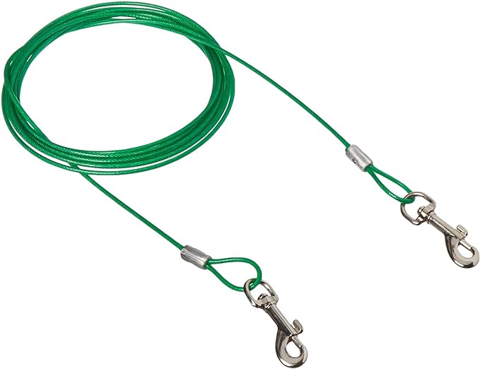 Westminster Pet 29010 Vinyl-Coated Dog Tie-Out Cable