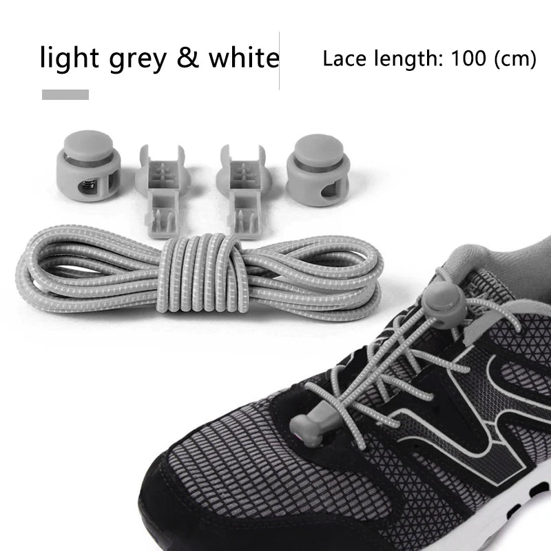 "Ultimate Convenience: Sporty Locking Elastic Shoelaces for All Ages Plus 22 Vibrant Colors!"